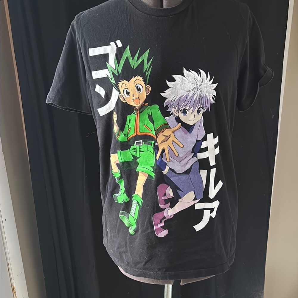 Black Anime Graphic T-Shirt